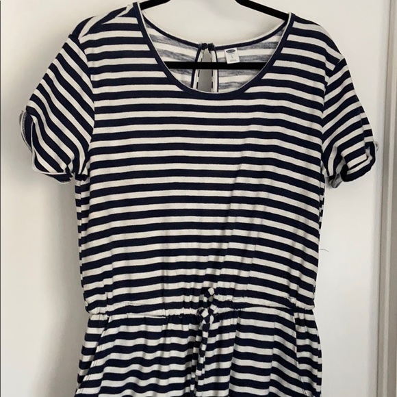 Old Navy Striped Romper w/Pockets - Picture 2 of 3